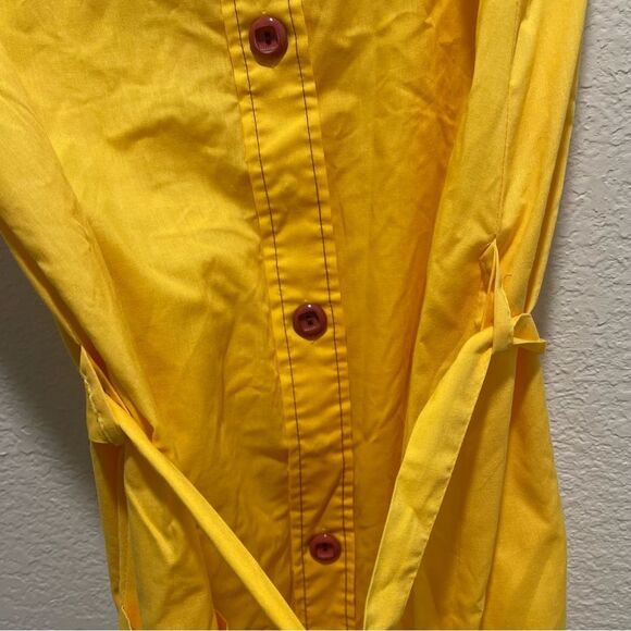 Vintage 60s/70s Sears Yellow Cotton Dress - Picture 10 of 13
